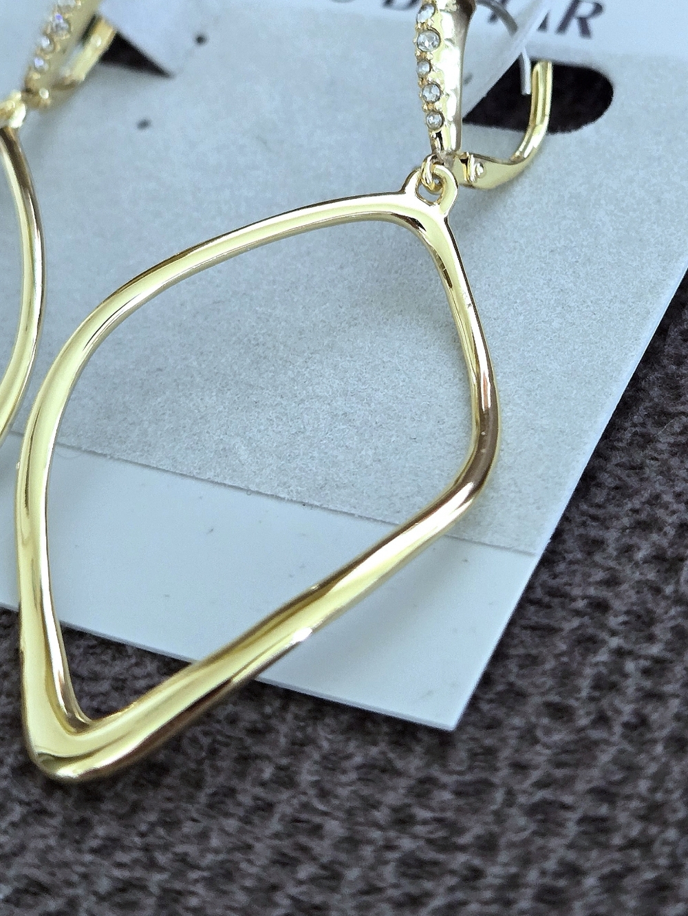 Alexis Bittar Sculpted "Aura" Open Diamond♦️ Shaped Earrings - Picture 6 of 14